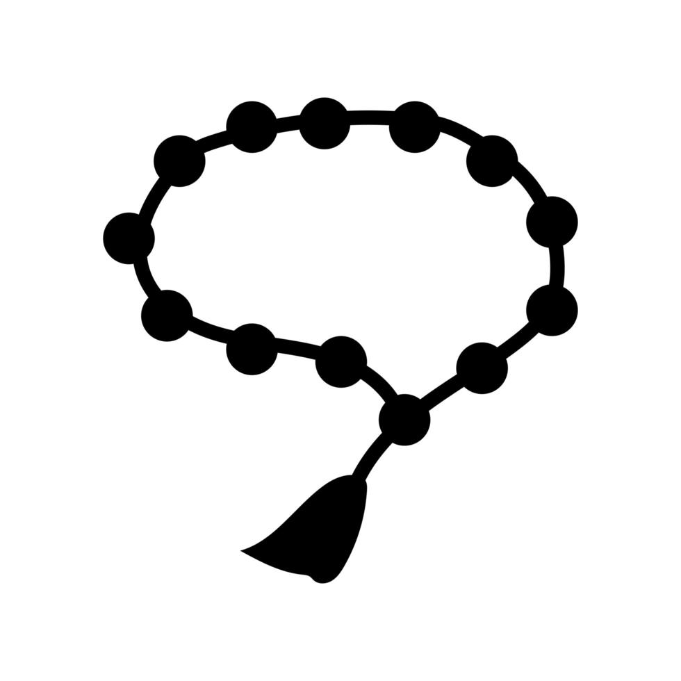 Symbol für den Stil der heiligen Linie der Halskette vektor