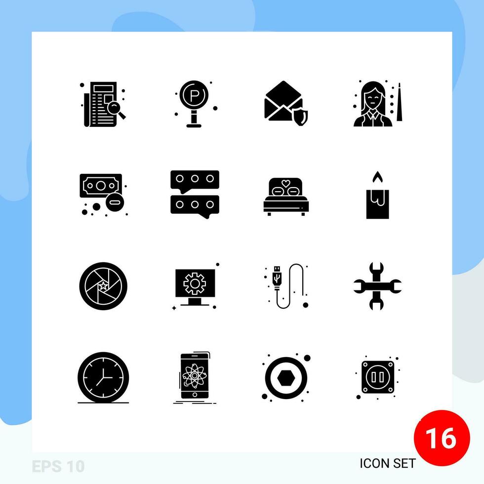 16 kreativ ikoner modern tecken och symboler av kvinnor slå samman styrelse spelare säkerhet redigerbar vektor design element