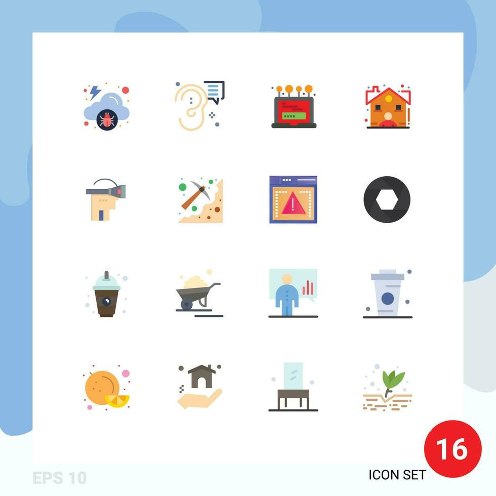 16 kreativ ikoner modern tecken och symboler av virtuell verklig meddelande egendom dator redigerbar packa av kreativ vektor design element