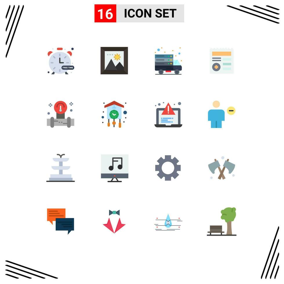 16 kreativ Symbole modern Zeichen und Symbole von rundlich medizinisch Internet ui Basic editierbar Pack von kreativ Vektor Design Elemente