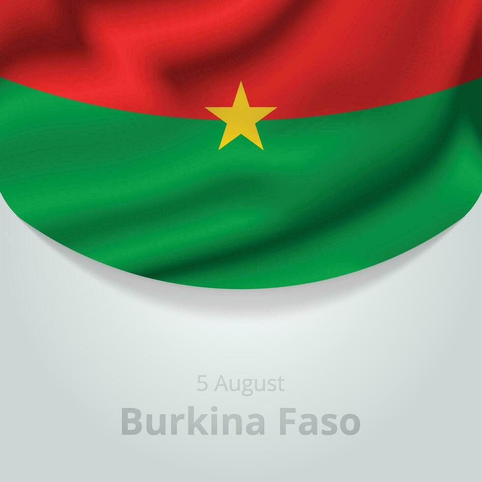Lycklig oberoende dag av Burkina faso, illustration bakgrund design, Land tema vektor