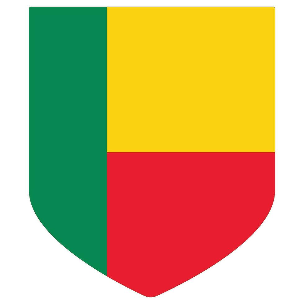 benin flagga design form. flagga av benin design form vektor