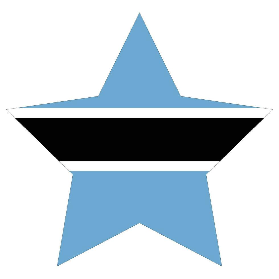 Flagge von Botswana. Botswana Flagge gestalten vektor