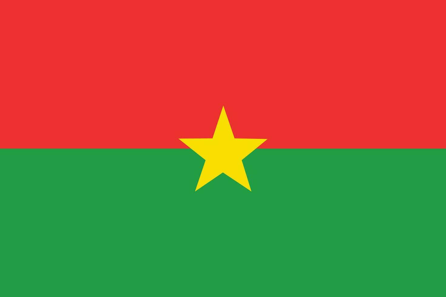 Burkina Faso Flagge. Flagge von Burkina Faso gestalten vektor