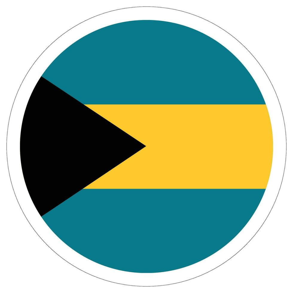 Bahamas Flagge Form. Flagge von Bahamas Design gestalten vektor