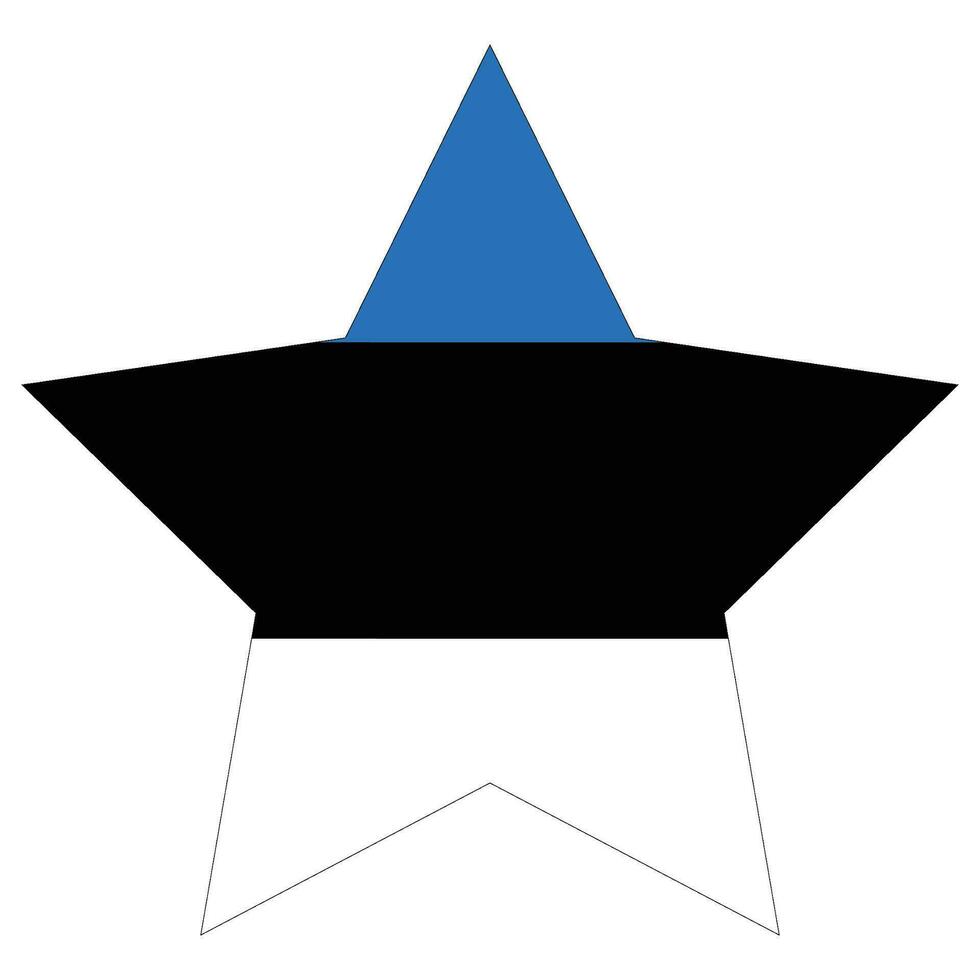 flagga av estland form. estland flagga design form vektor