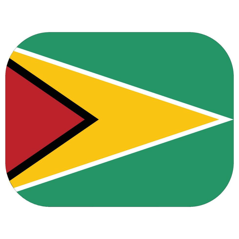 Guyana Flagge. Flagge von Guyana Design Form. vektor