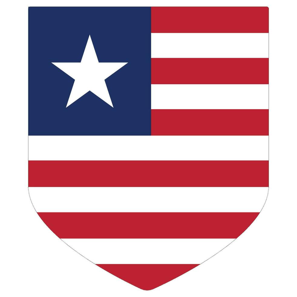 Liberia Flagge Flagge von Liberia Design gestalten vektor