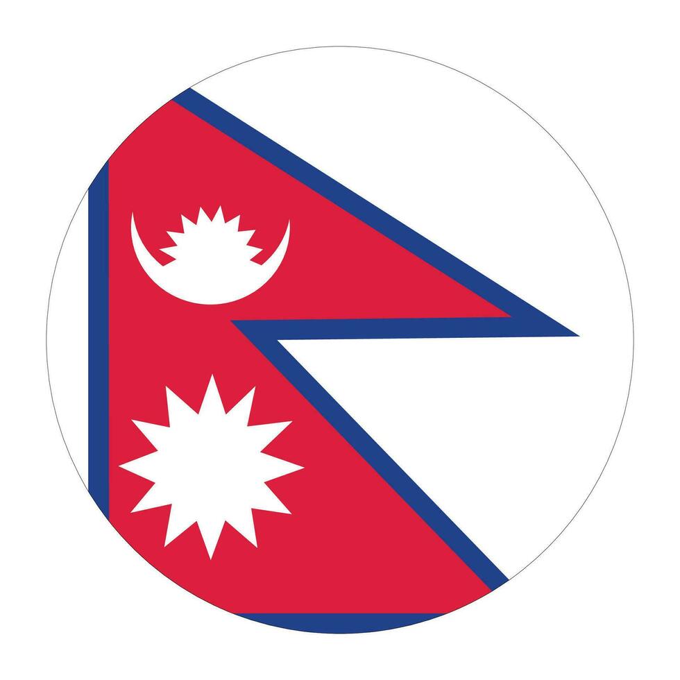 nepal flagga form. flagga av nepal vektor