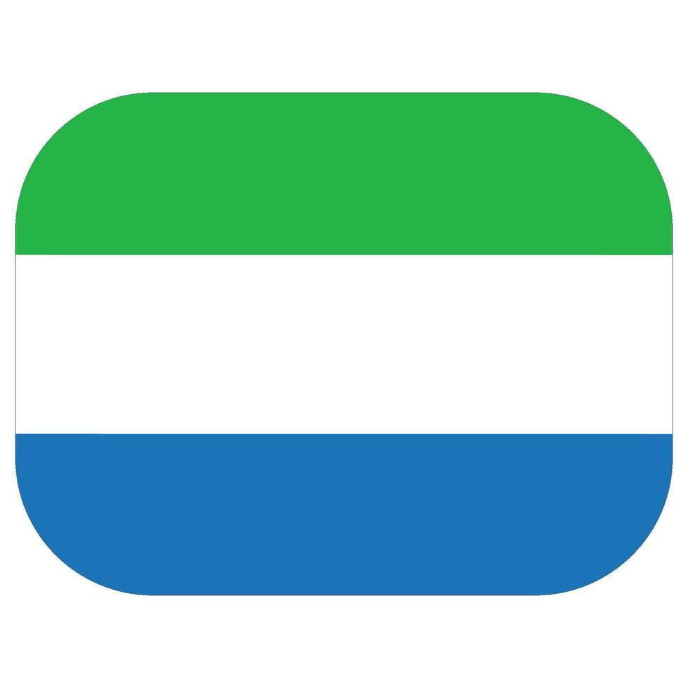 sierra leone flagga design form. bög av sierra leone ikon vektor