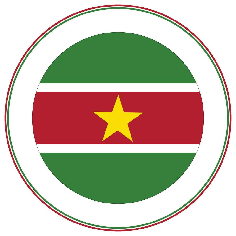 suriname flagga design form. flagga av suriname design form. vektor