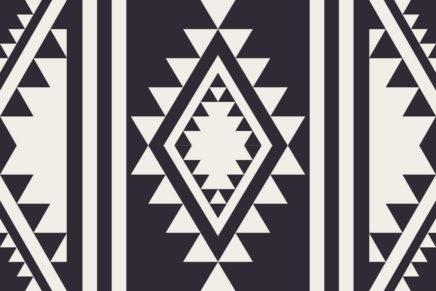 Südwesten navajo geometrisch schwarz und Weiß Muster. traditionell ethnisch Südwesten nahtlos Muster. ethnisch geometrisch schwarz und Weiß Muster verwenden zum Textil, Teppich, Kissen, Hintergrund, Wandgemälde. vektor