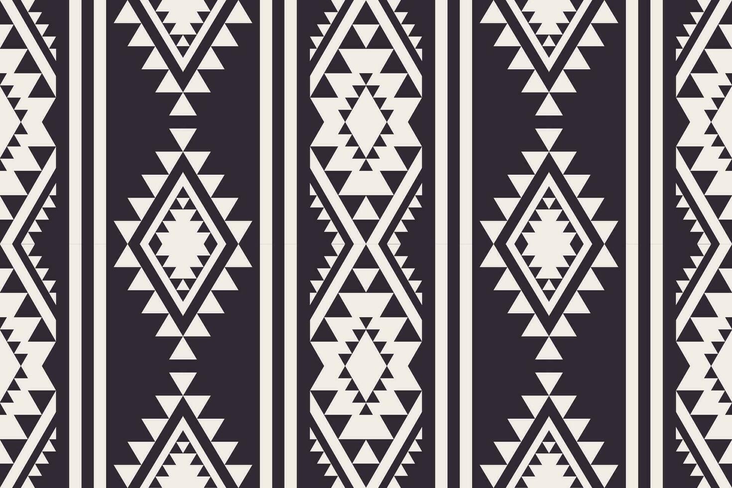 Südwesten navajo schwarz und Weiß Muster. geometrisch Südwesten navajo Streifen nahtlos Muster schwarz und Weiß Farbe. ethnisch schwarz und Weiß Muster verwenden zum Textil, Zuhause Dekoration Elemente. vektor