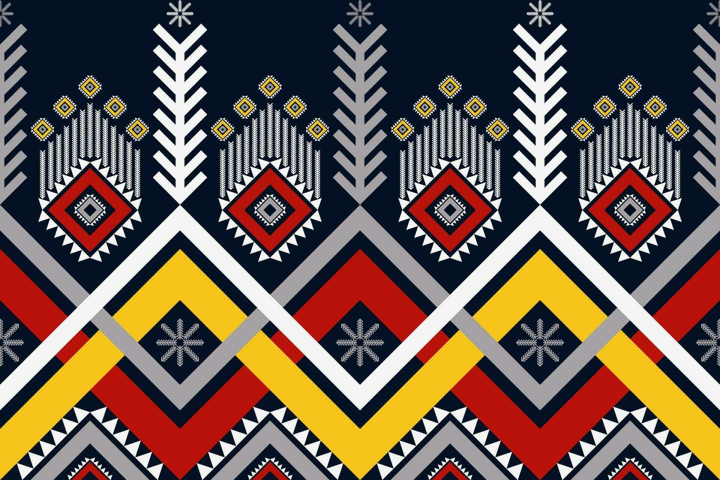 Südwesten navajo geometrisch Muster. ethnisch Stammes- geometrisch gestalten nahtlos Muster bunt navajo Stil. Südwesten ethnisch Muster verwenden zum Textil, Teppich, Kissen, Hintergrund, Wandgemälde Kunst, usw. vektor