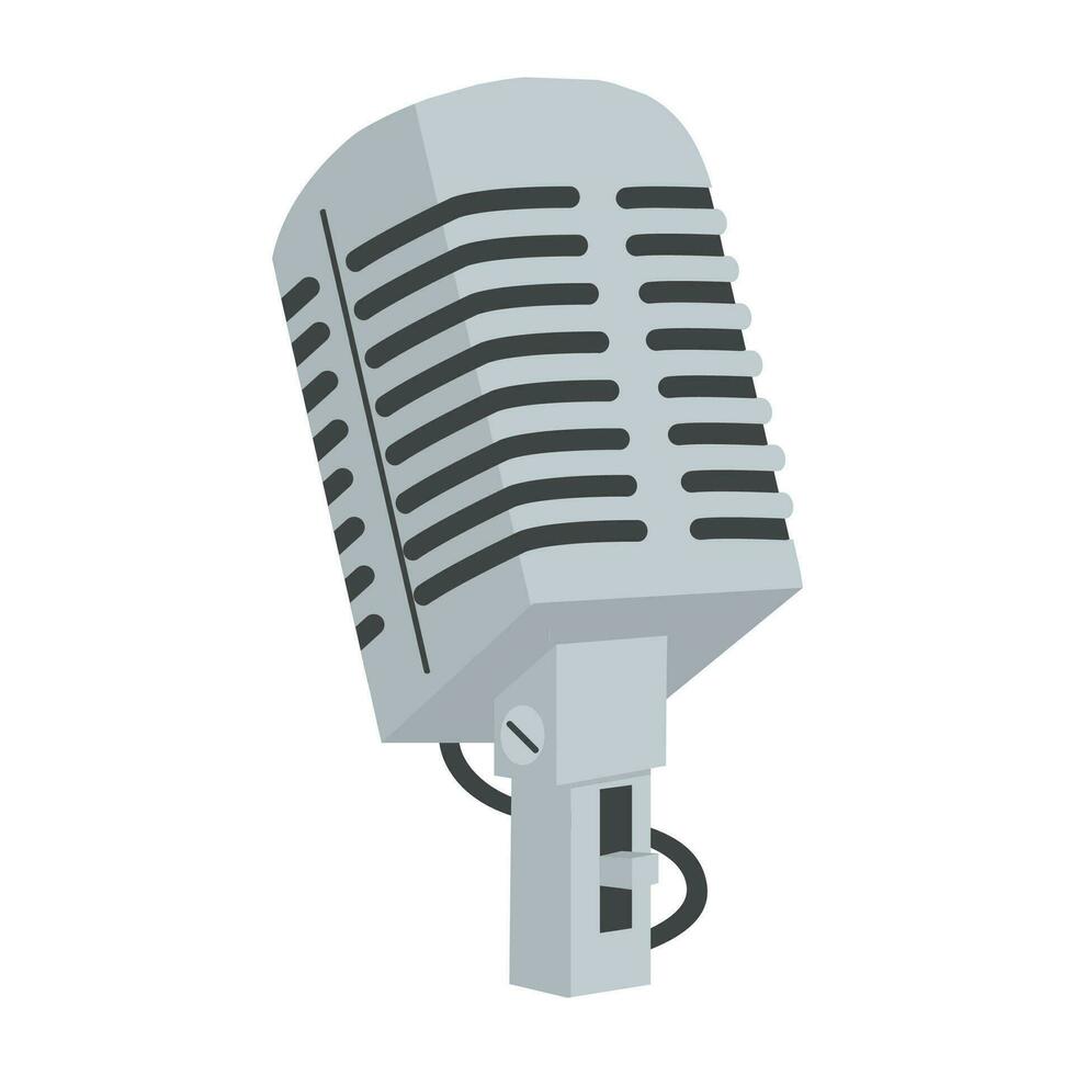 Mikrofon mit Stand Symbol Vektor