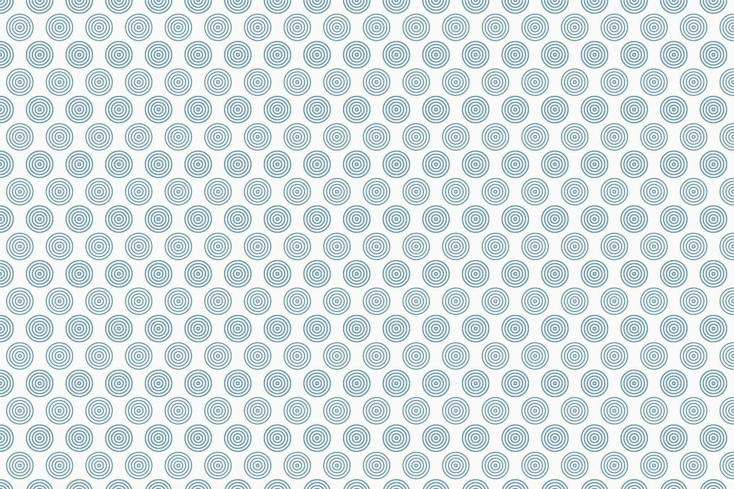 blå koncentrisk cirklar sömlös mönster. geometrisk cirkel på vit bakgrund vektor illustration.