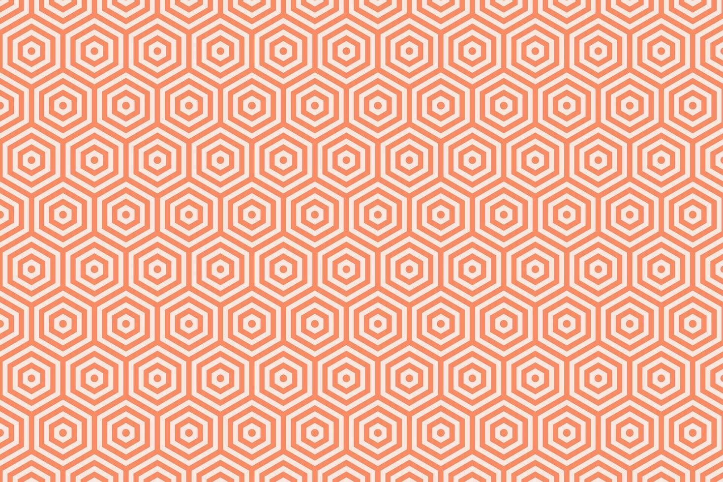 rosa och orange sexhörning strukturera sömlös mönster. hexagonal textur bakgrund vektor illustration.