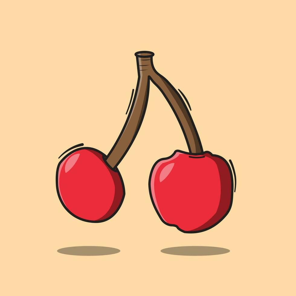 Illustration Vektor von süß Kirsche