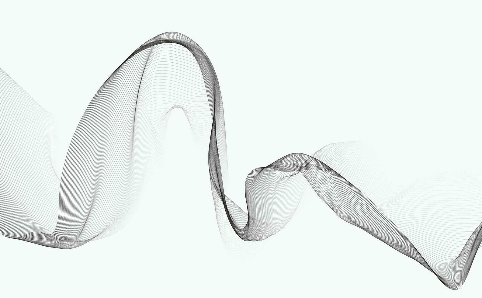 Vektor abstrakter Hintergrund mit farbigen dynamischen Wellen, Linien und Partikeln. Illustration passend für Design