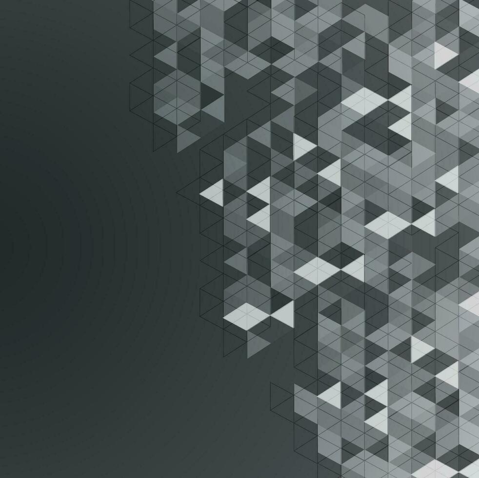 abstrakt Weiß und grau dreieckig Mosaik Textur Muster Hintergrund. vektor