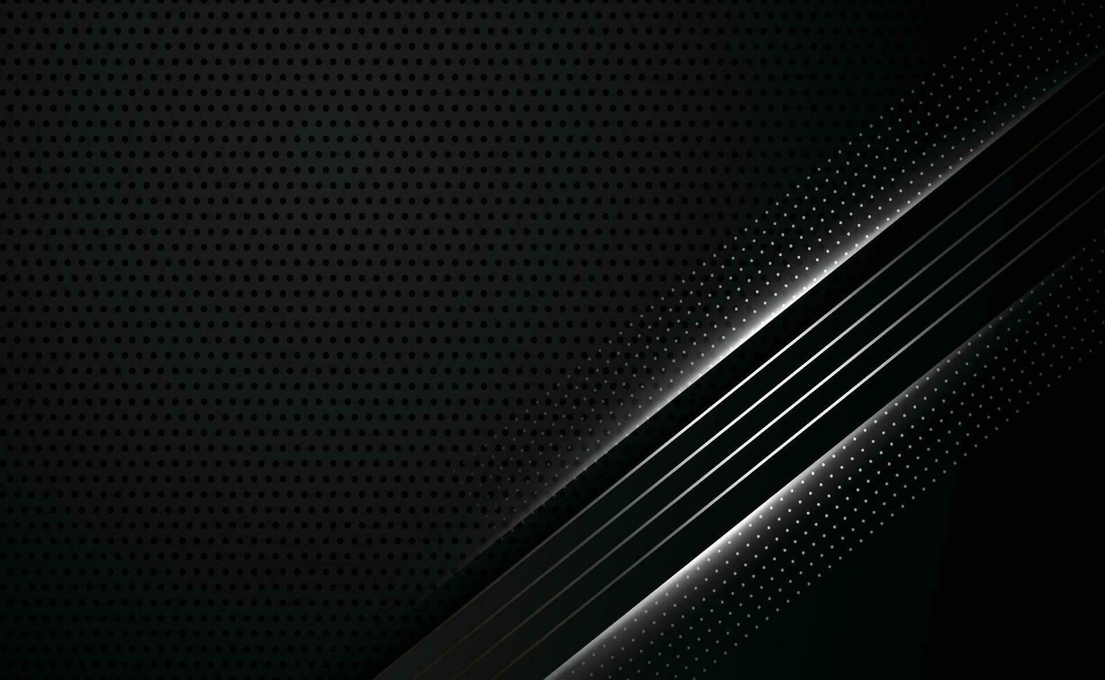 schwarz Hintergrund mit glänzend diagonal Linien Hintergrund vektor