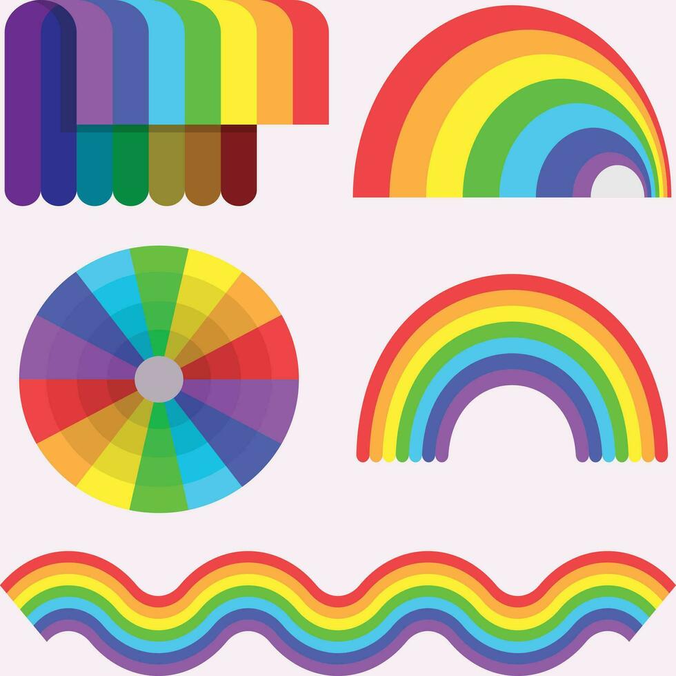 bunt Regenbogen Stolz Monat Vektor Hintergrund. Mensch Rechte Vielfalt Konzept. lgbt Individualität Kunst Veranstaltung Banner Design. Vektor Illustration.