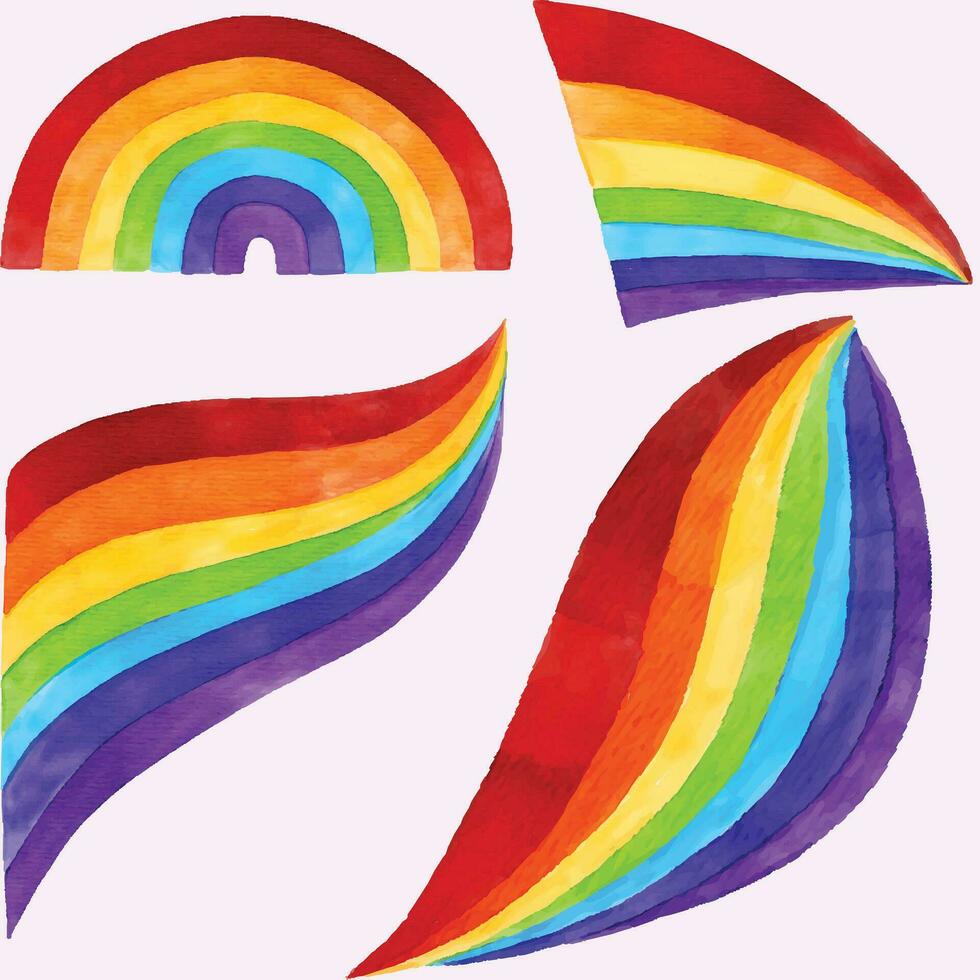 bunt Regenbogen Stolz Monat Vektor Hintergrund. Mensch Rechte Vielfalt Konzept. lgbt Individualität Kunst Veranstaltung Banner Design. Vektor Illustration.