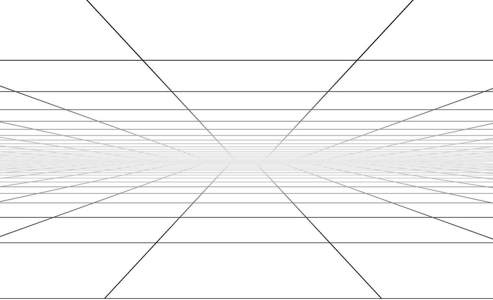 3d Drahtmodell Gitter Zimmer. 3d Perspektive Laser- Gitter 16 9.. Cyberspace Blau Hintergrund mit Weiß Gittergewebe. futuristisch Digital Flur Raum im virtuell Wirklichkeit. Vektor Illustration.