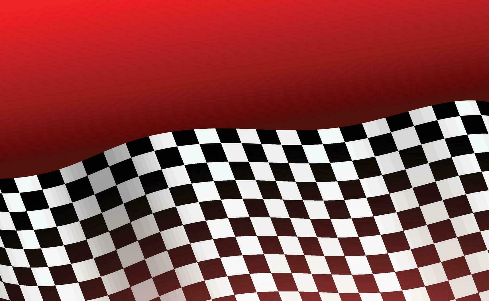 optisch Illusion Welle. Schach Wellen Tafel. abstrakt 3d schwarz und Weiß Illusionen. horizontal Linien Streifen Muster oder Hintergrund mit wellig Verzerrung Wirkung. Vektor Illustration.