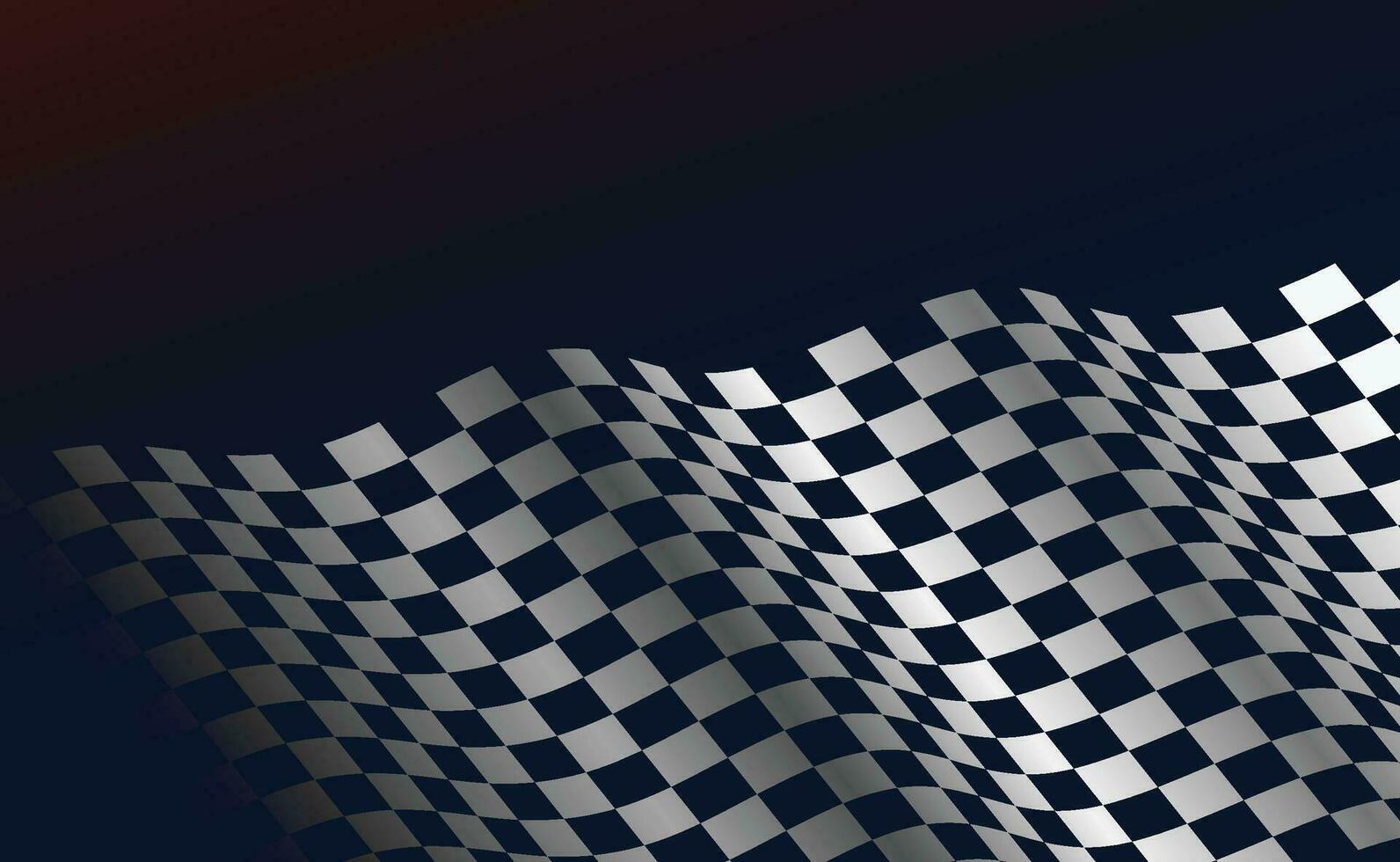 optisch Illusion Welle. Schach Wellen Tafel. abstrakt 3d schwarz und Weiß Illusionen. horizontal Linien Streifen Muster oder Hintergrund mit wellig Verzerrung Wirkung. Vektor Illustration.