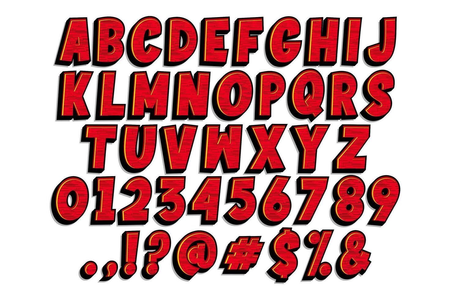 Cartoon-Alphabet-Design vektor