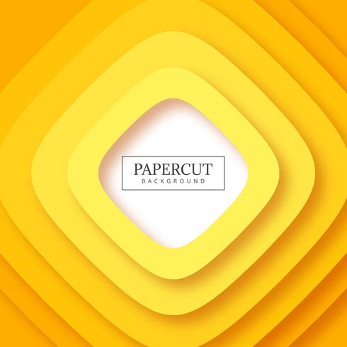 Abstrakta randar gul papercut bakgrund vektor