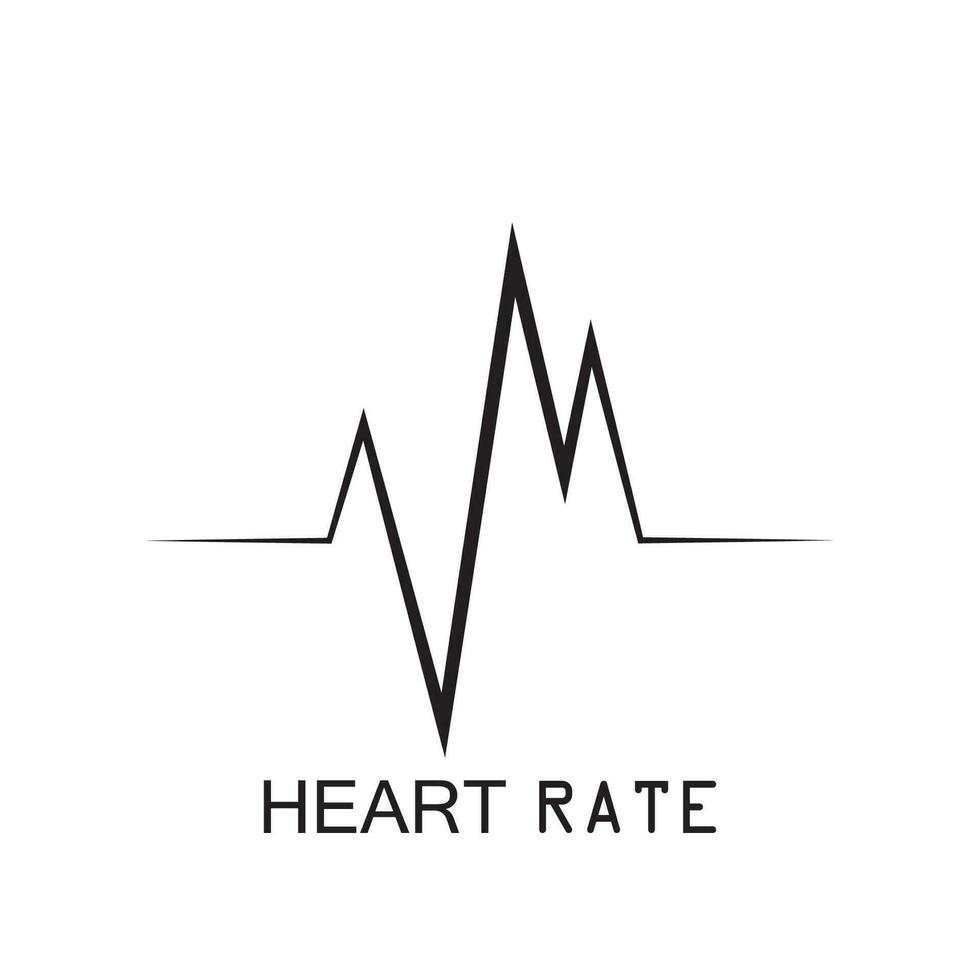 heartbeat puls ikon vektor illustration logotyp mall