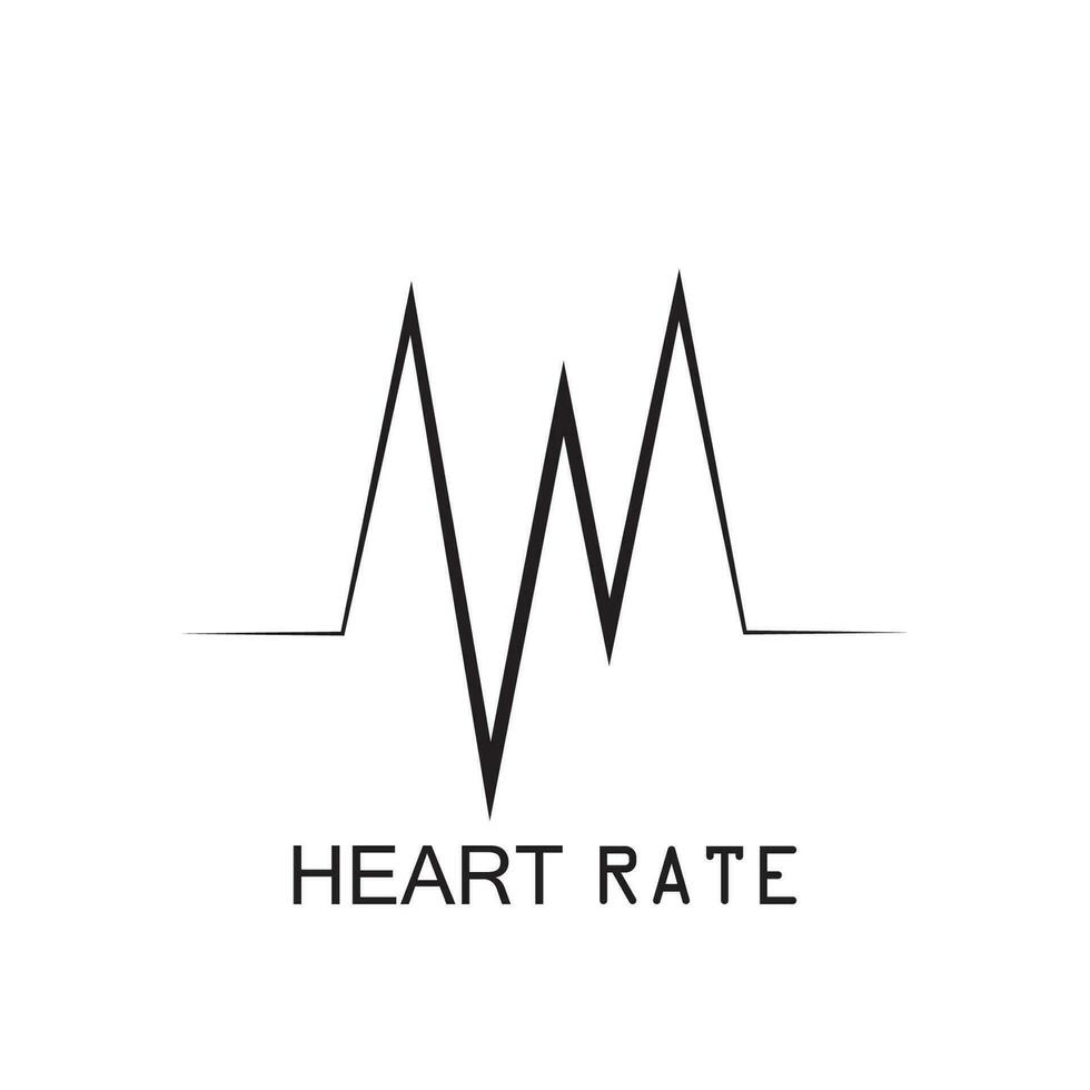 heartbeat puls ikon vektor illustration logotyp mall