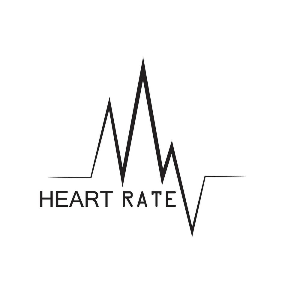 heartbeat puls ikon vektor illustration logotyp mall