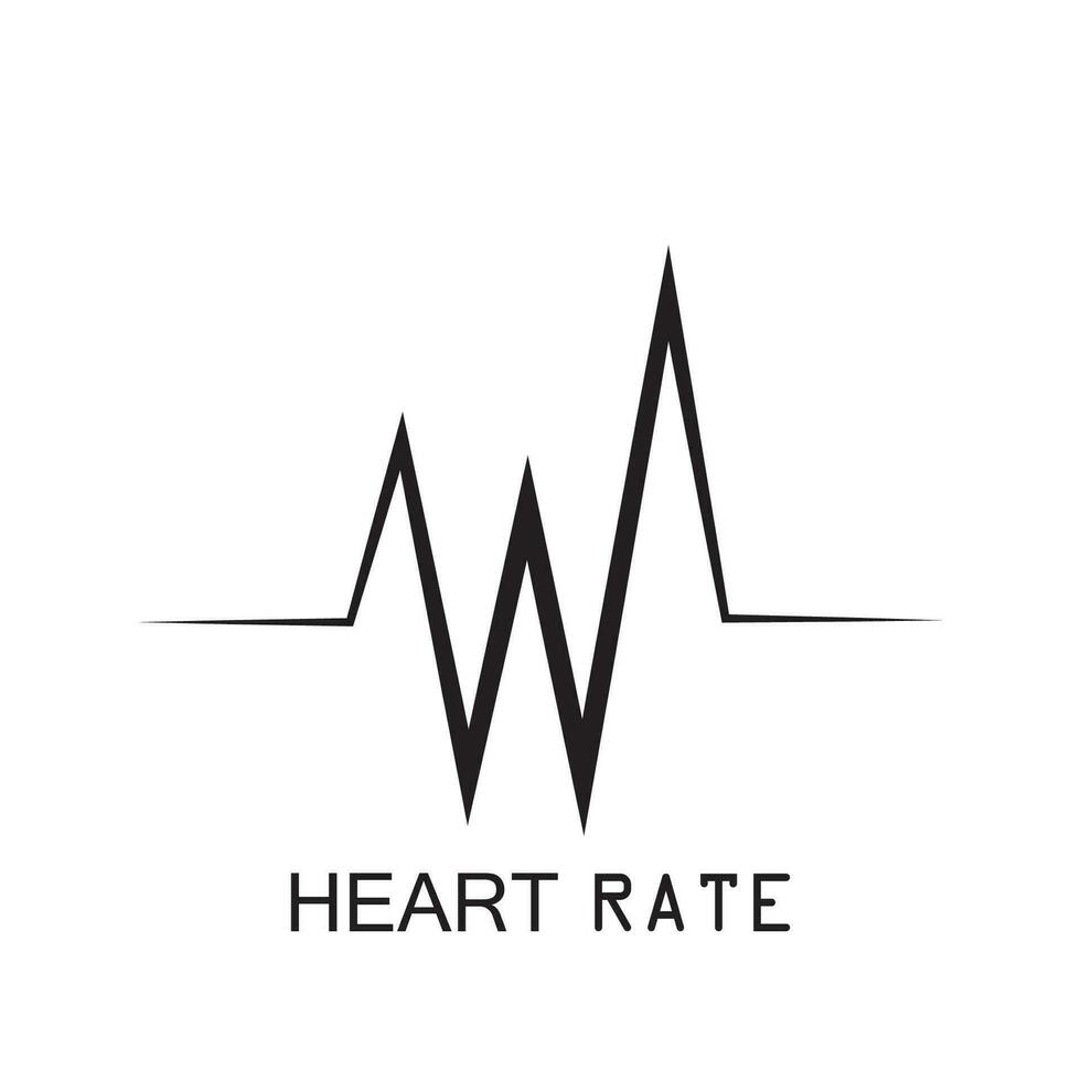 heartbeat puls ikon vektor illustration logotyp mall