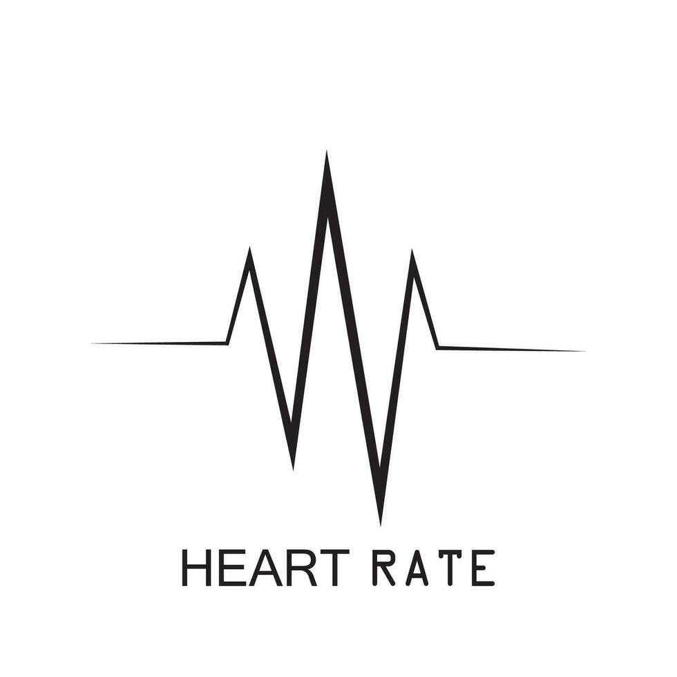 heartbeat puls ikon vektor illustration logotyp mall