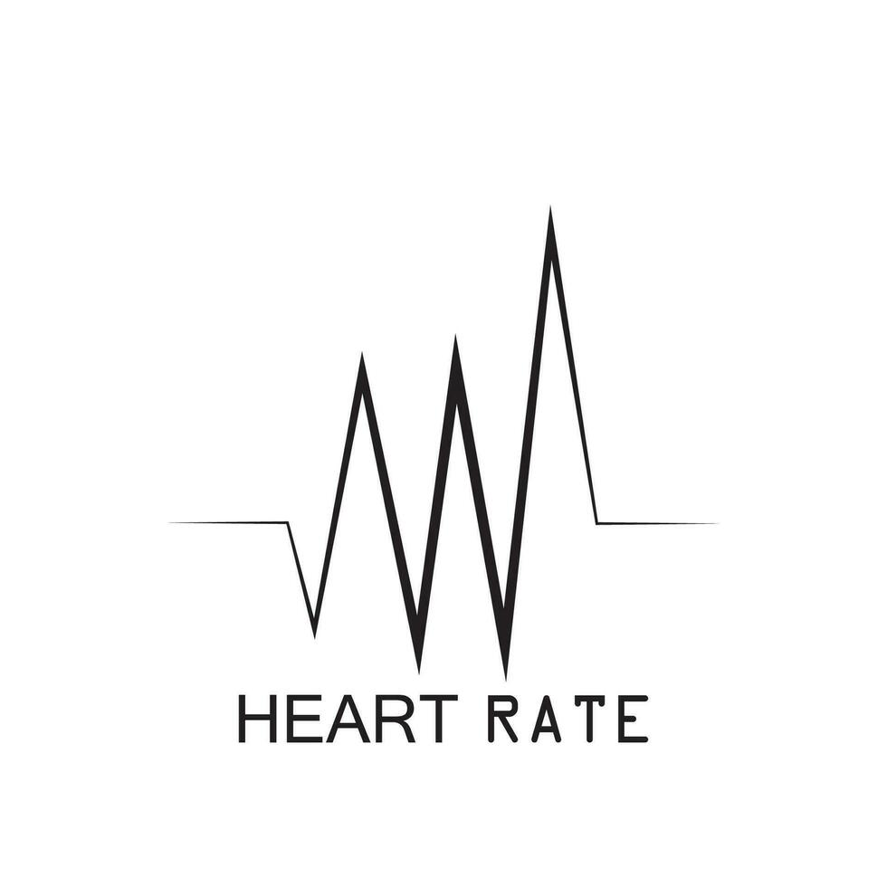 heartbeat puls ikon vektor illustration logotyp mall