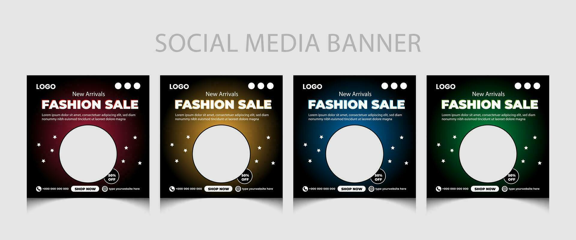 Mode Verkauf Sozial Medien Post Vorlage oder Verkauf Poster Vorlage Design. vektor