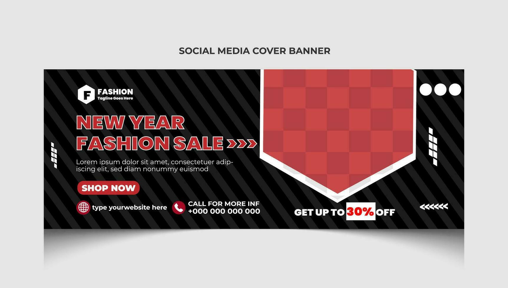 Mode Verkauf Sozial Medien Facebook Startseite Vorlage Design und Mode Verkauf Zeitleiste Netz Banner Vorlage Design. vektor