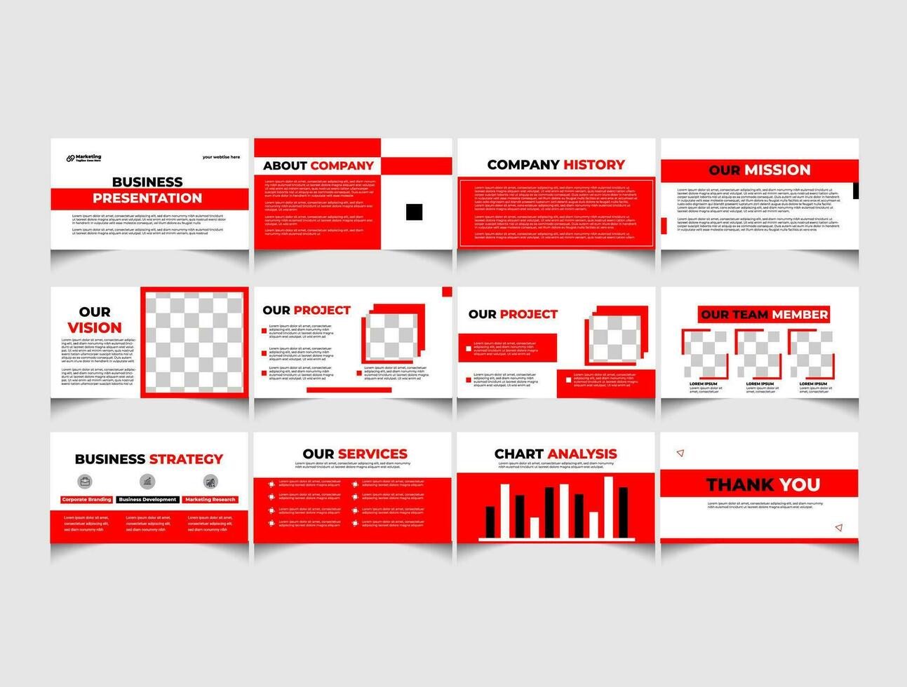 minimalistisk företag powerpoint presentation diabilder mall design. använda sig av för presentation, bakgrund, hemsida skjutreglage, reklam, landning sida, tidskrift, årlig Rapportera, marknadsföring, företag profil. vektor