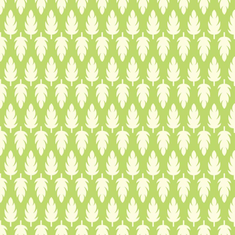 Vektor Grün Blätter Muster Hintergrund Design