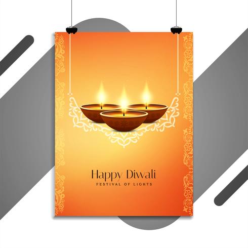 Abstrakt Glad Diwali festival flyersmall vektor