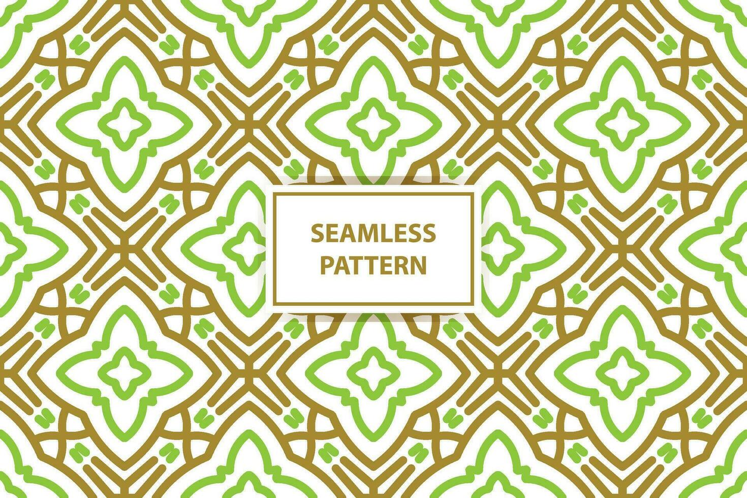 orientalisk sömlös mönster. vit, grön och guld bakgrund med arabicum prydnad. mönster, bakgrund och tapet för din design. textil- prydnad. vektor illustration.