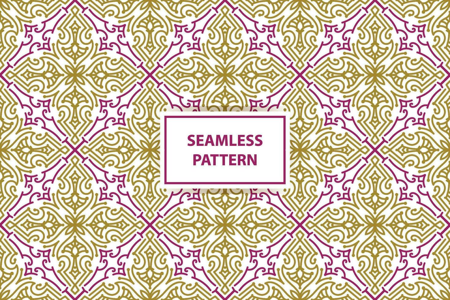 orientalisch nahtlos Muster. Weiss, lila und Gold Hintergrund mit Arabisch Ornament. Muster, Hintergrund und Hintergrund zum Ihre Design. Textil- Ornament. Vektor Illustration.