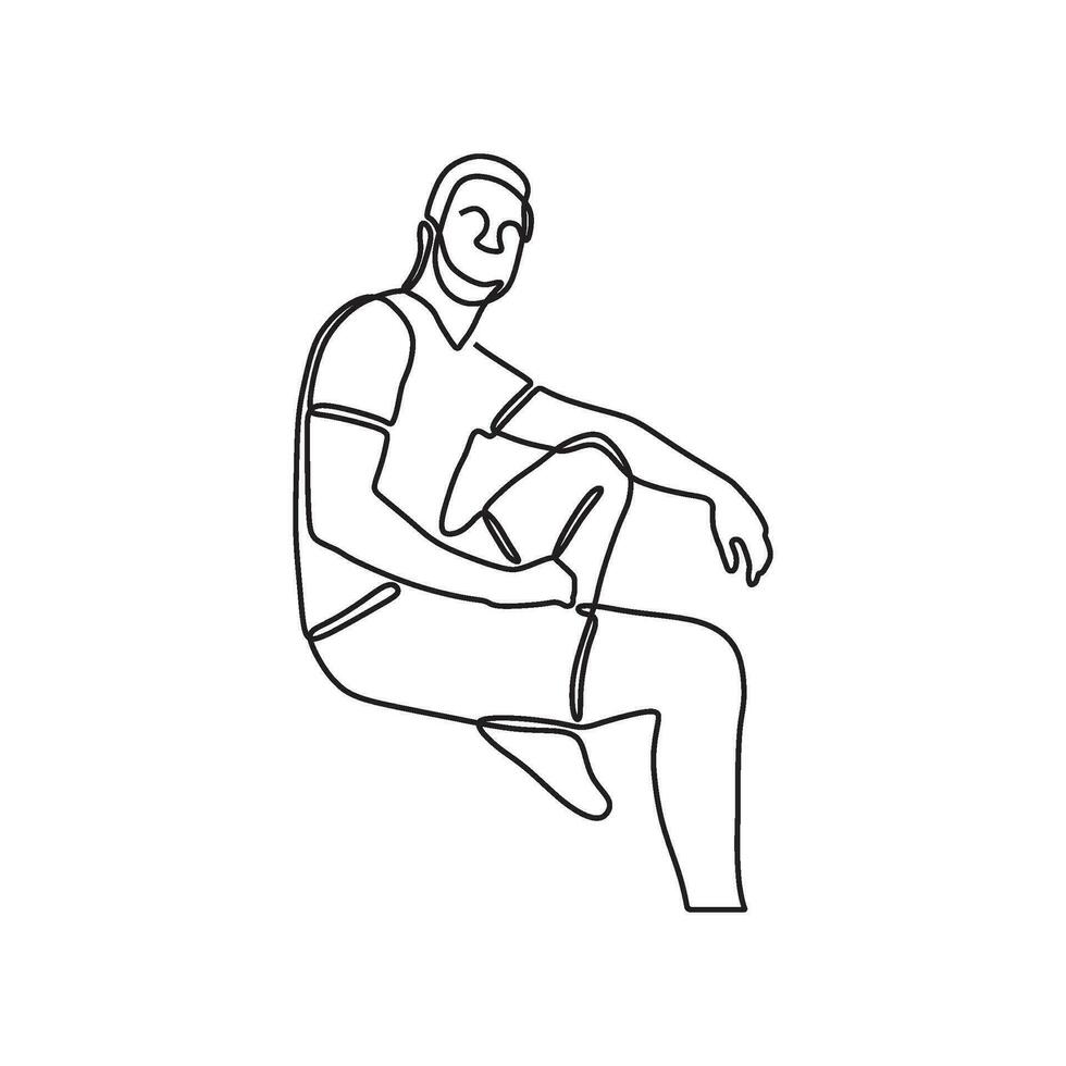 Zeichnung Mann Silhouette Pose konzeptionelle vektor