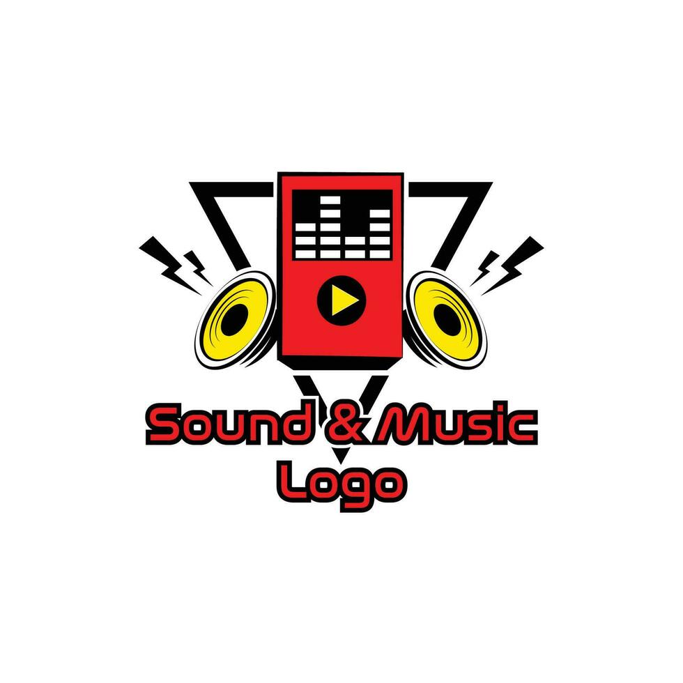 Klang und Musik- Logo Design vektor