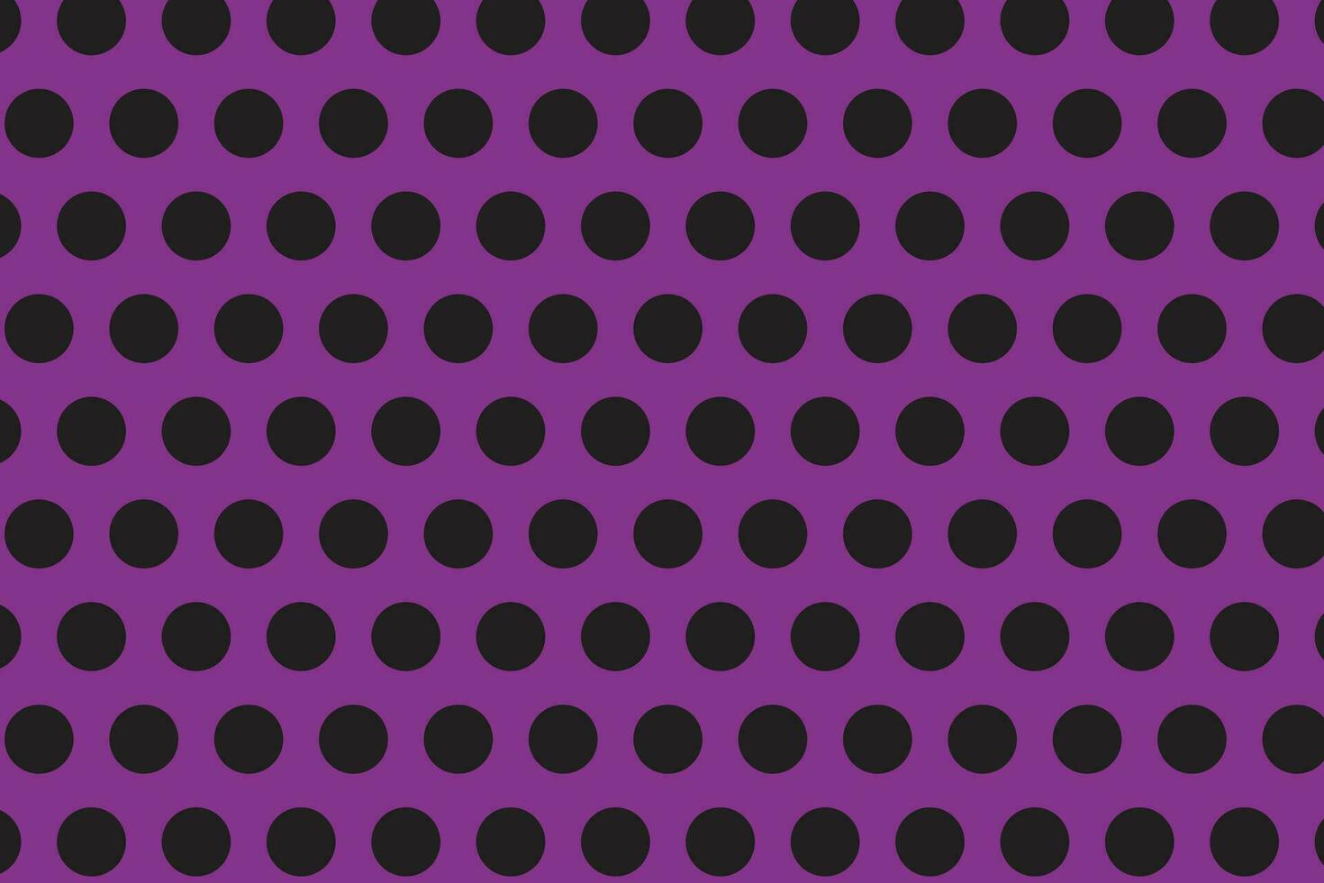enkel abstrakt sömmar svart polka punkt mönster på kränka lila Färg bakgrund vektor