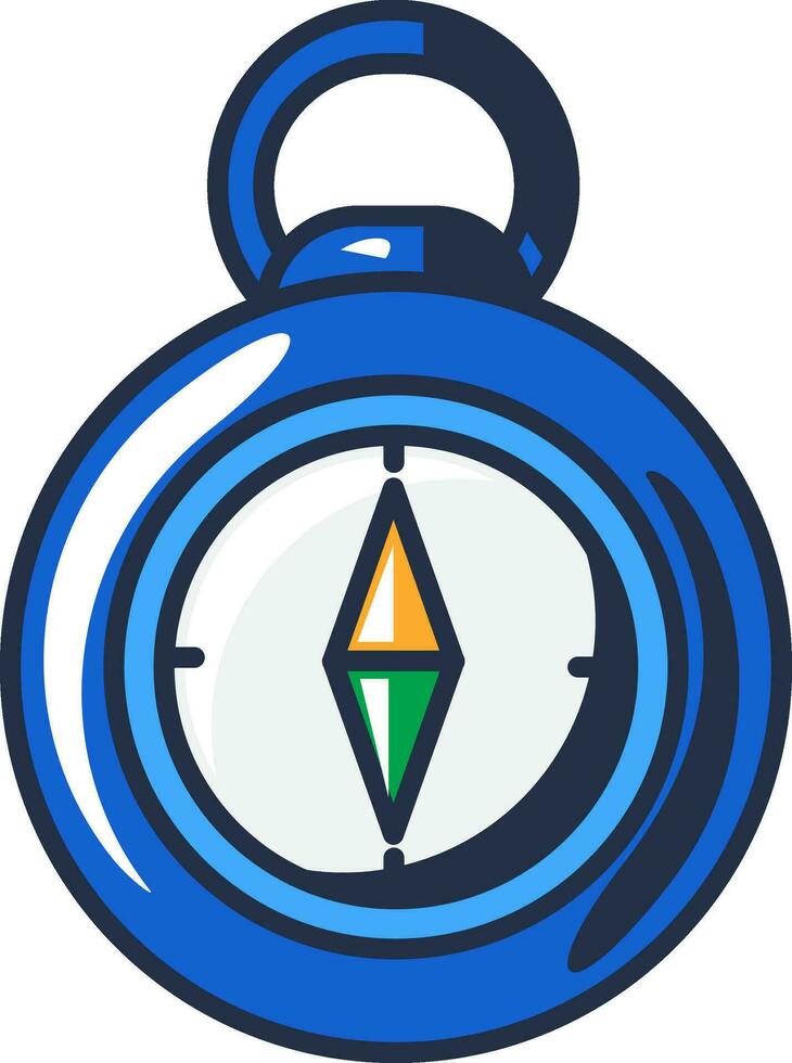 företag magnet kompass översikt stroke ikon vektor
