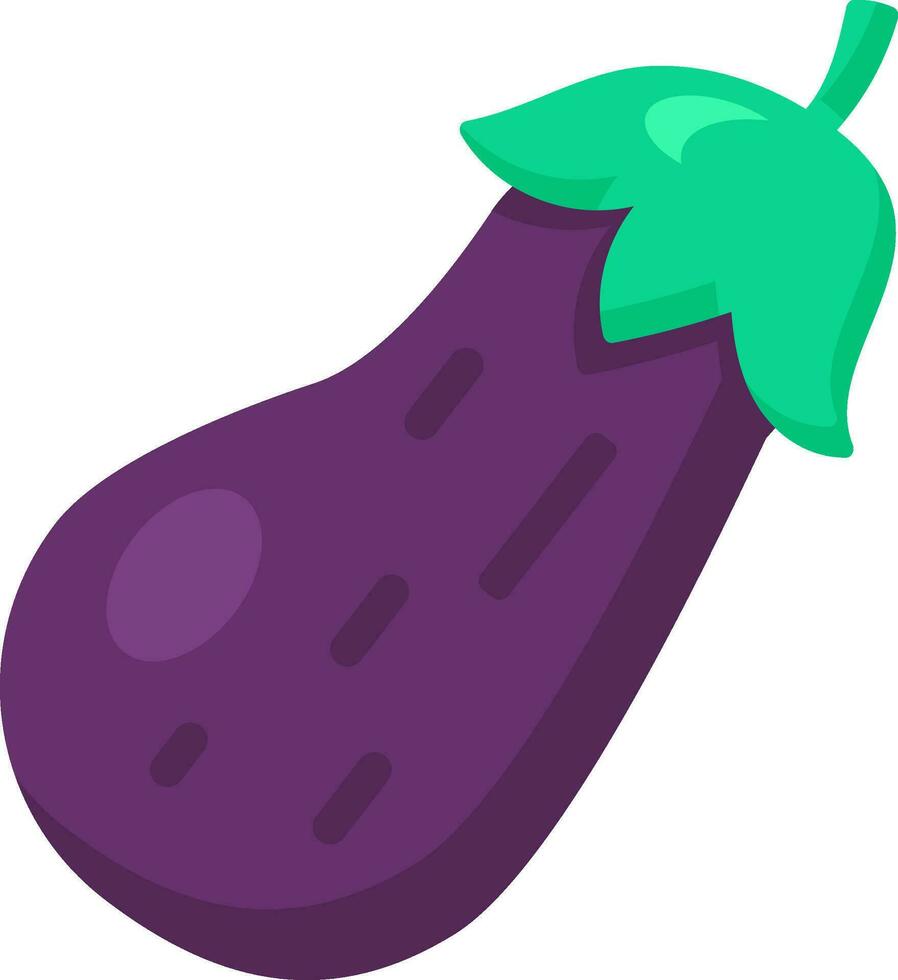 eben Gemüse organisch Aubergine Symbol vektor